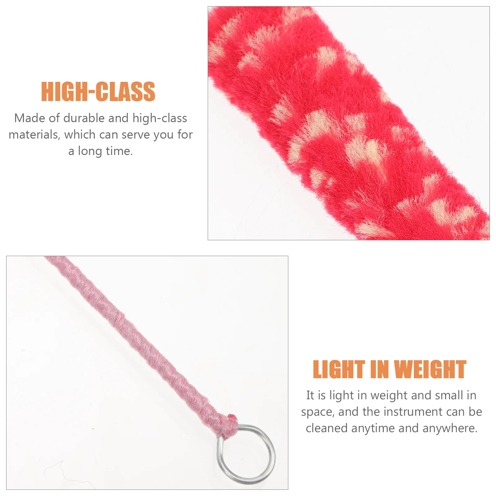 

Flute Cleaning Brush Professional Tool Piccolo Long Lasting Durable Material Compact Design Gift Beginners Cotton Swab Supply
