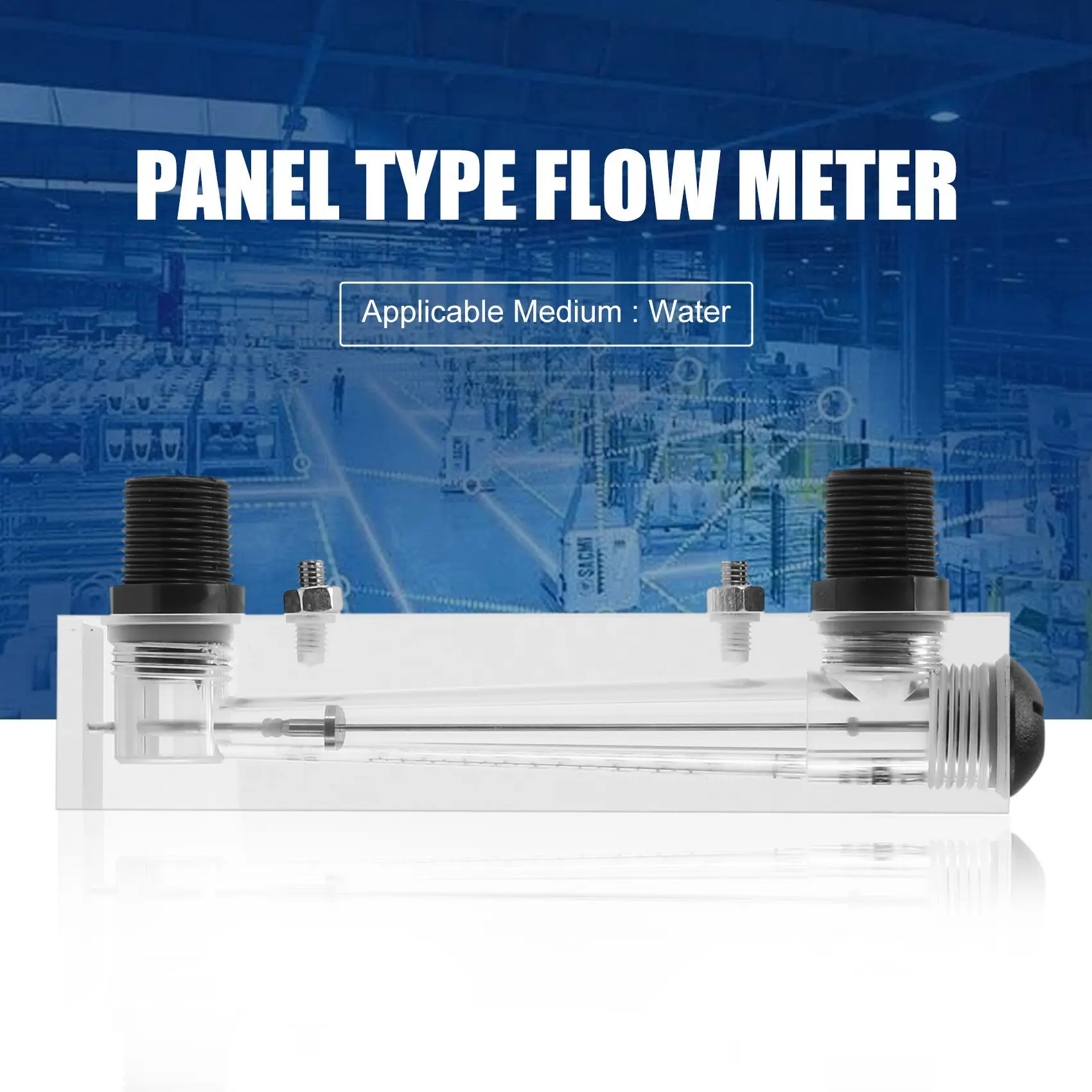 Bouton réglable noir 0.1-type de panneau GPM LZM-15 de débitmètre d'eau