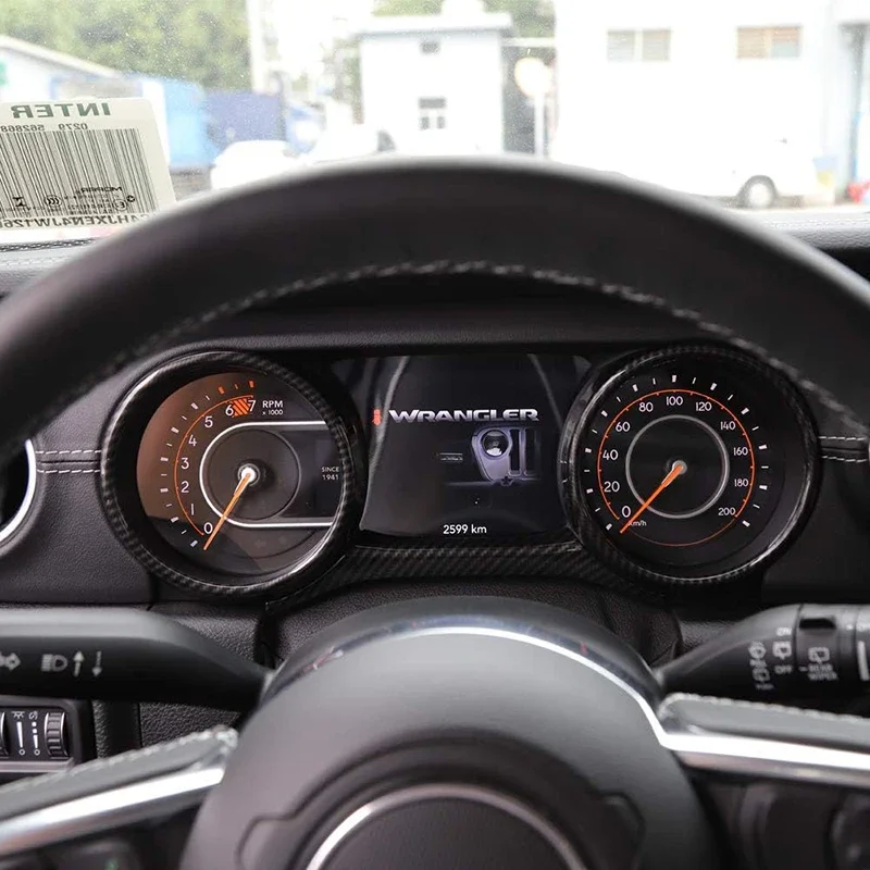 Dashboard Cover ABS Dash Board Panel Trim Frame Interior Accessories for Jeep Wrangler 2018-2023 JL JLU  Sahara Gladiator JT