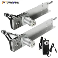 Actuador lineal alternativo eléctrico de CC, varilla de empuje telescópica, carrera de 3-15cm, 2-8cm, reducción de engranajes de Metal, Control de velocidad del Motor, DIY