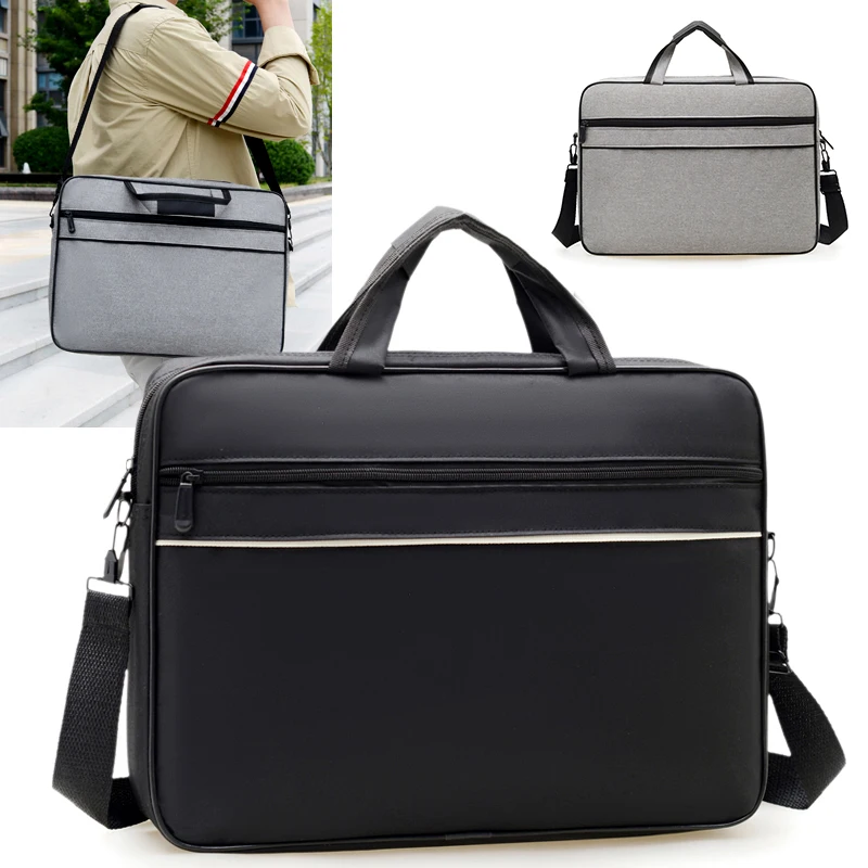 

15.6 inch Laptop Handbag Large Capacity Business Document Portable Shoulder Bag Casual Briefcase Bag Men's Casual Crossbody Bag