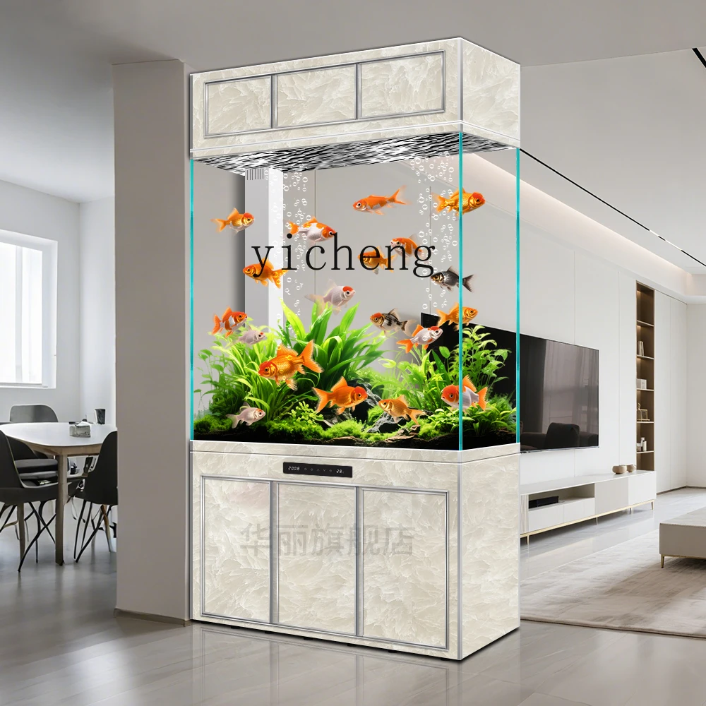 

LX Entrance Cabinet Fish Tank Living Room Modern Integrated Vertical Office Partition Bottom Filter