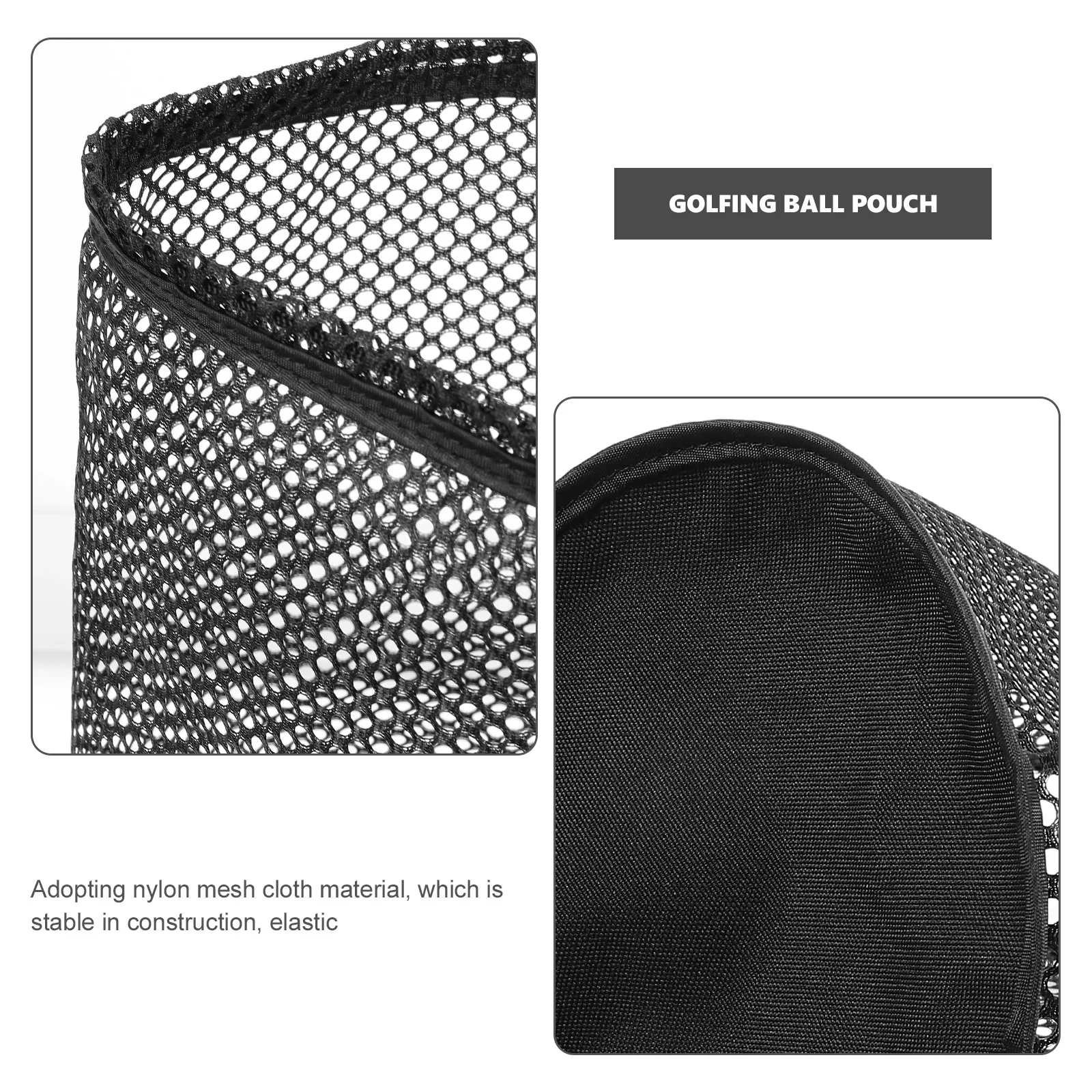 Sac en maille pour balle de Golf, sac de rangement pour sélecteur de balle à cordon de serrage en Nylon pour équipement de sport de Tennis, pochette de Tennis en Nylon