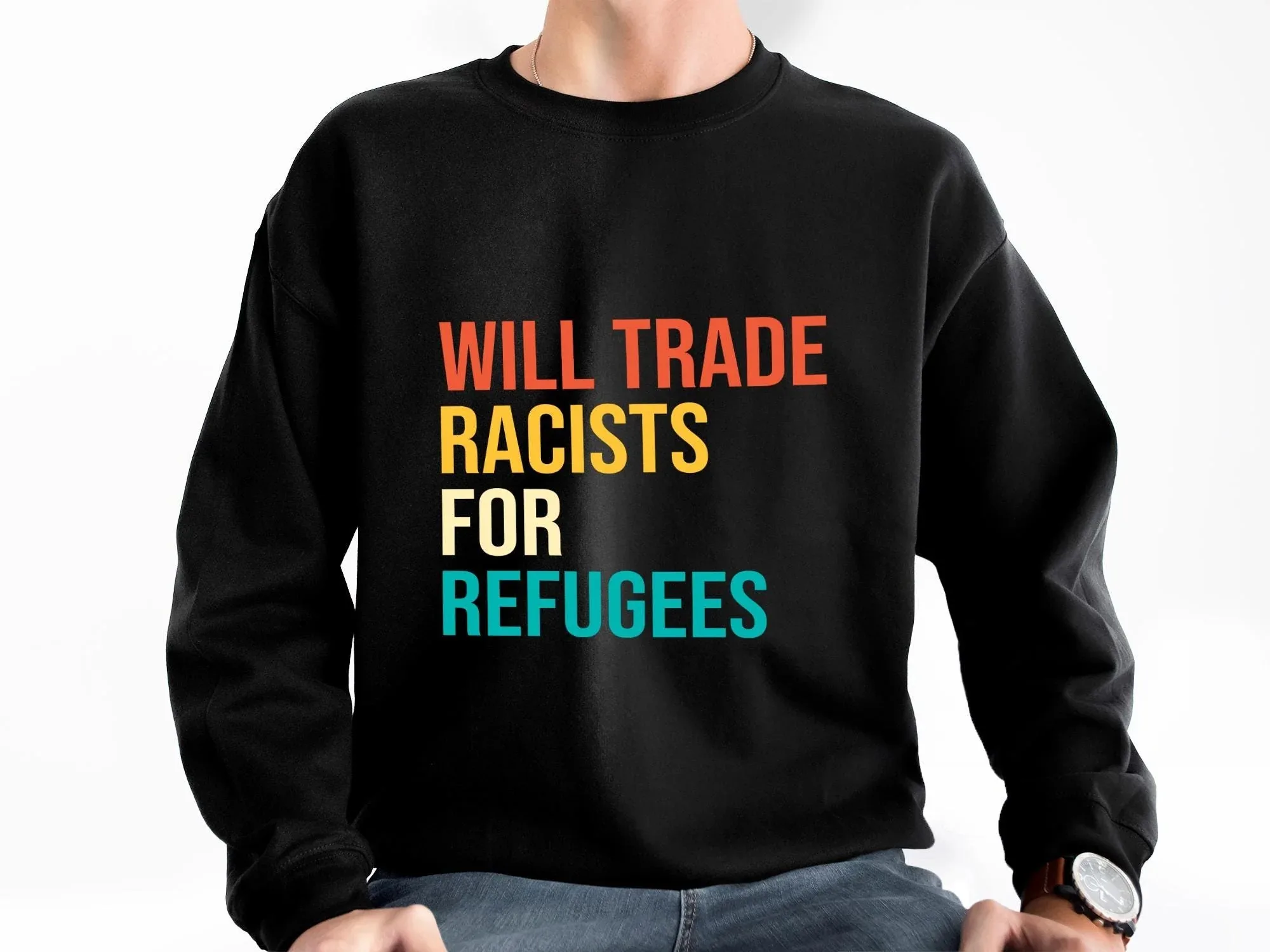 

Autumn and Winter Cool Meme Driven Social Justice Sweatshirt, Trendy Seasonal Attire for Memorable Appearances