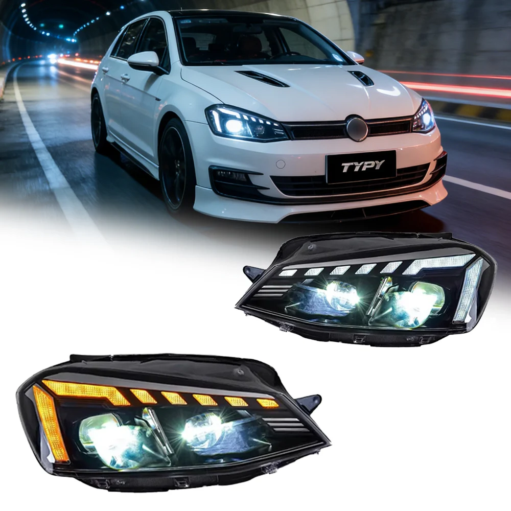 

Светодиодные фары для VW Volkswagen Golf MK 7 7.5 с динамическими последовательными сигналами поворота