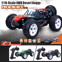 RC Car ZD Racing 1/16 ROCKET DTK16 Brushed 4WD Desert Truck Buggy Off-road 2.4 GHZ toy car Remote Control RC Model Car 45KM/h