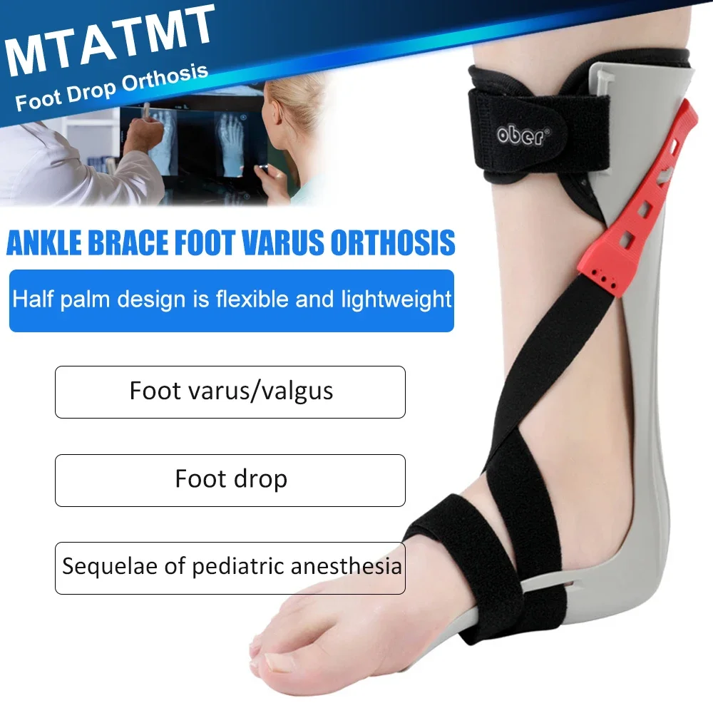 AFO Drop Ankle Brace Foot Support Splint Foot Orthosis Brace for Stroke Foot Drop Charcot Achilles Tendon Contracture Disease