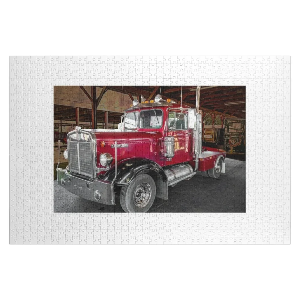 Kenworth 1958 Jigsaw Puzzle Customizable Child Gift Custom Jigsaw Picture Personalized Name Puzzle