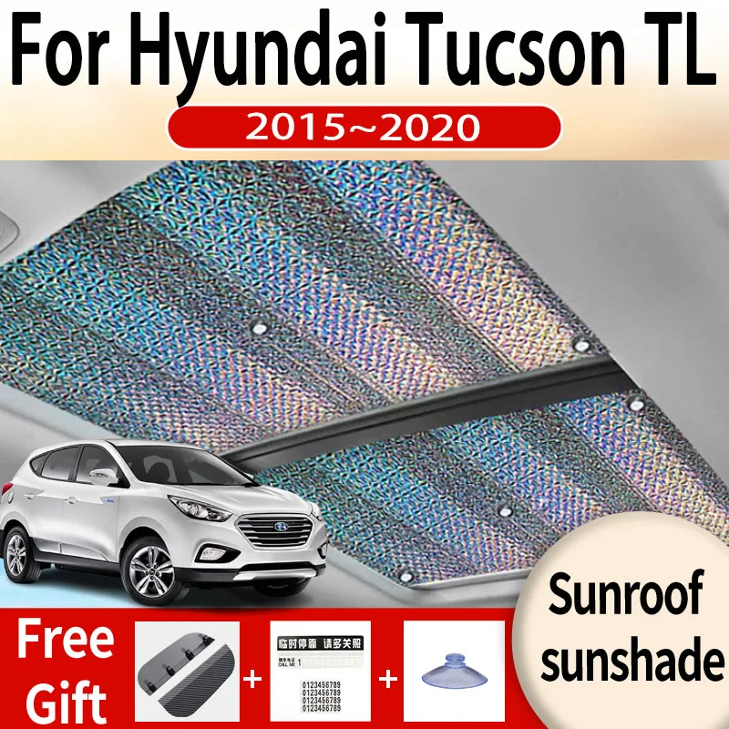 

For Hyundai Tucson TL 2015~2020 2018 2019 MK3 Car Sunroof Sunshade Panoramic Windshield Sunshade Anti-ultraviolet Accessories