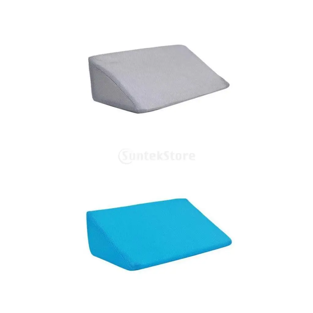 Durable Mesh Wedge Pillow Bed Support Cushion for Leg Elevation Nursing and Body Positioning Pillow