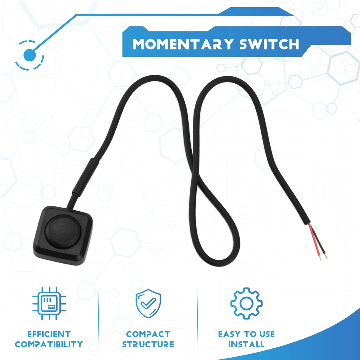 BVBV 5 قطعة مفتاح مؤقت زر الضغط على إيقاف التبديل 12 فولت 24 فولت سطح جبل مفتاح بـزر صغير