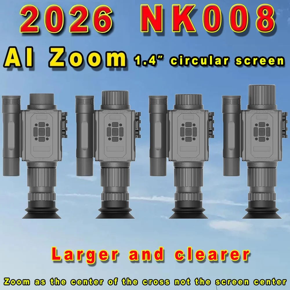 

2026 hunting night vision device AI Zoom 5X 1080P optical technology, visible in the dark 200-400 meter rifle sight