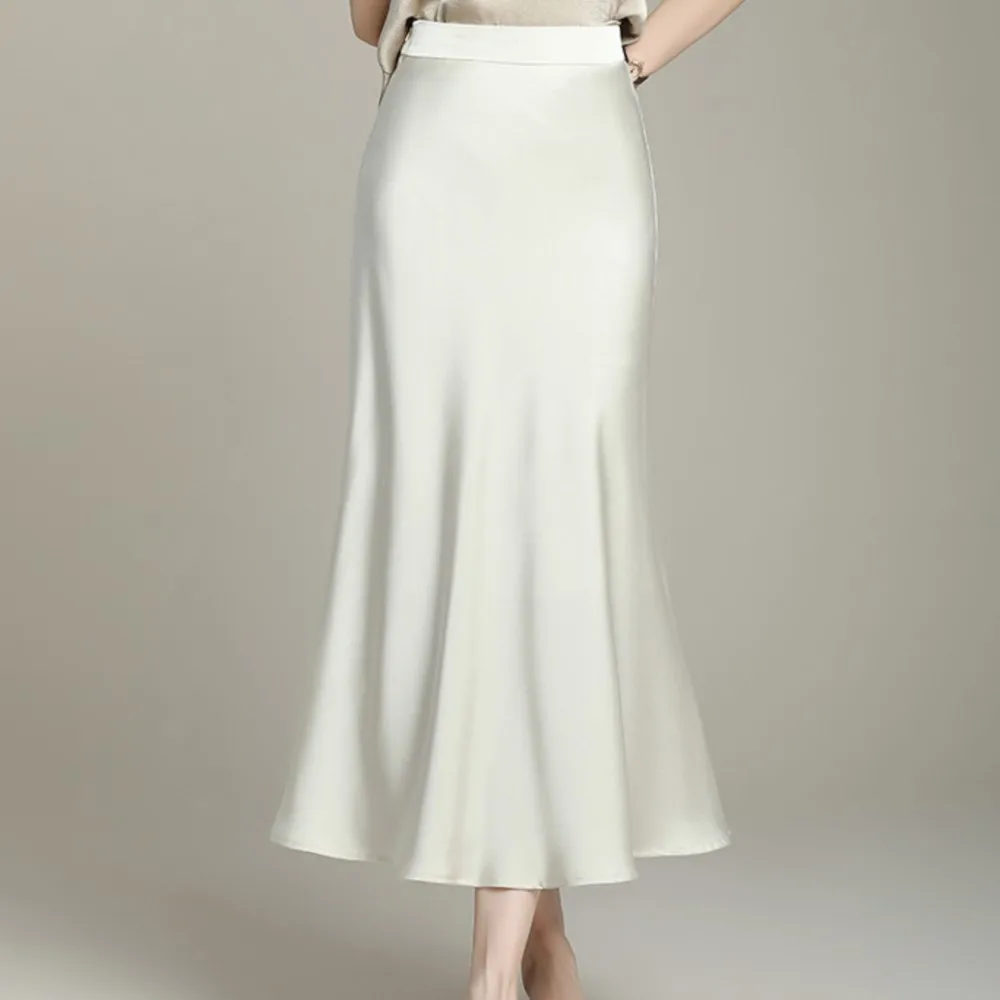 

slim comfortable A-line fishtail skirt for women summer new style high-waisted mid-length skirt