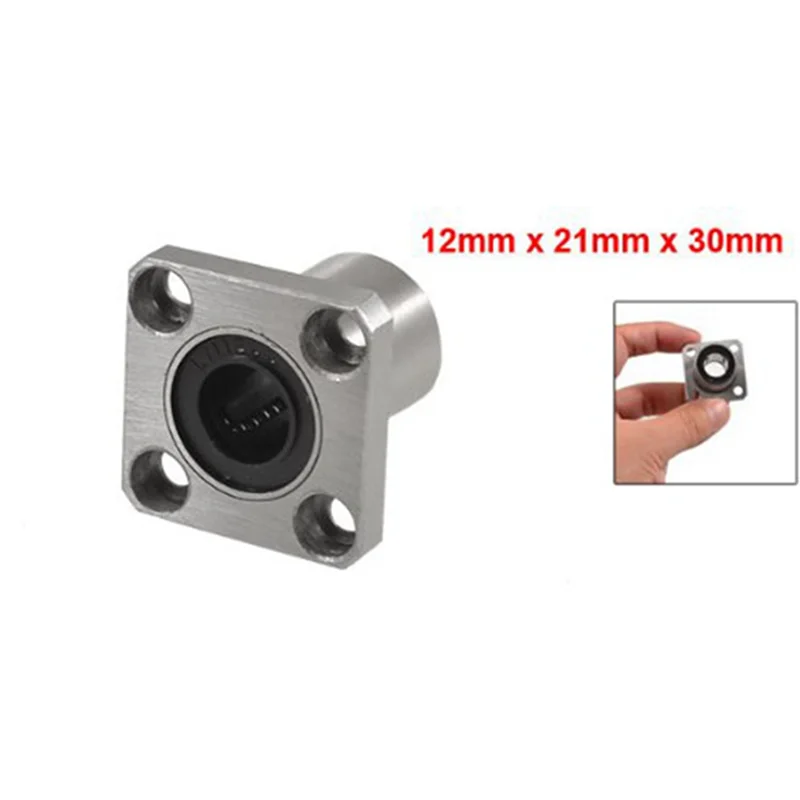 

AB41-8X Bushings Square Flanged Long Linear Bearing 12Mm X 21Mm X 30Mm