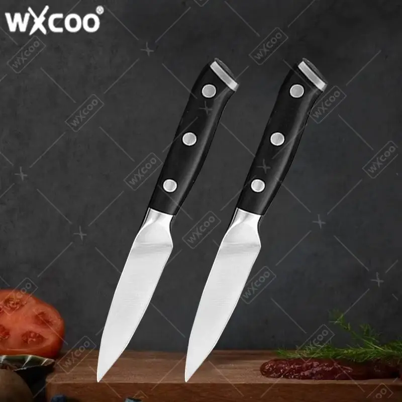 Edelstahl Multifunktions-Obstmesser Küchenmesser für Haushalt Kochen Fleisch-Hackmesser Obst-Gemüse-Schneidemesser