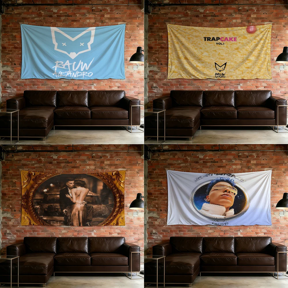 Singer R-Rauw Alejandro flag For Room Dorm Camping Picnic Art Style Garage Bar wall Decoration Banner