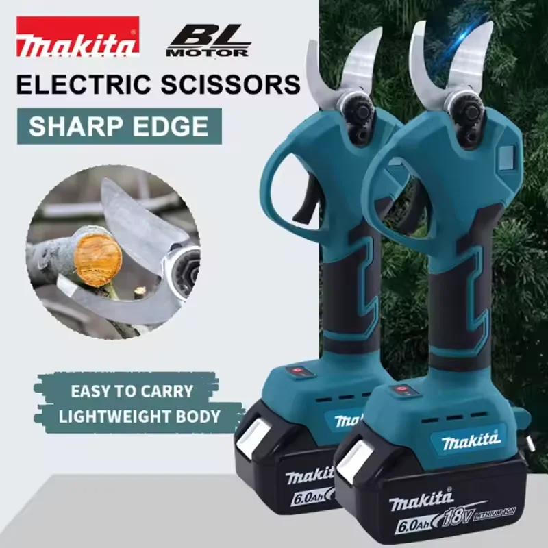 

100%brand-new Makita Brushless Electric Pruning Shears Garden Tool Branche Scissors Fruit Tree With LED Display Fit Makit