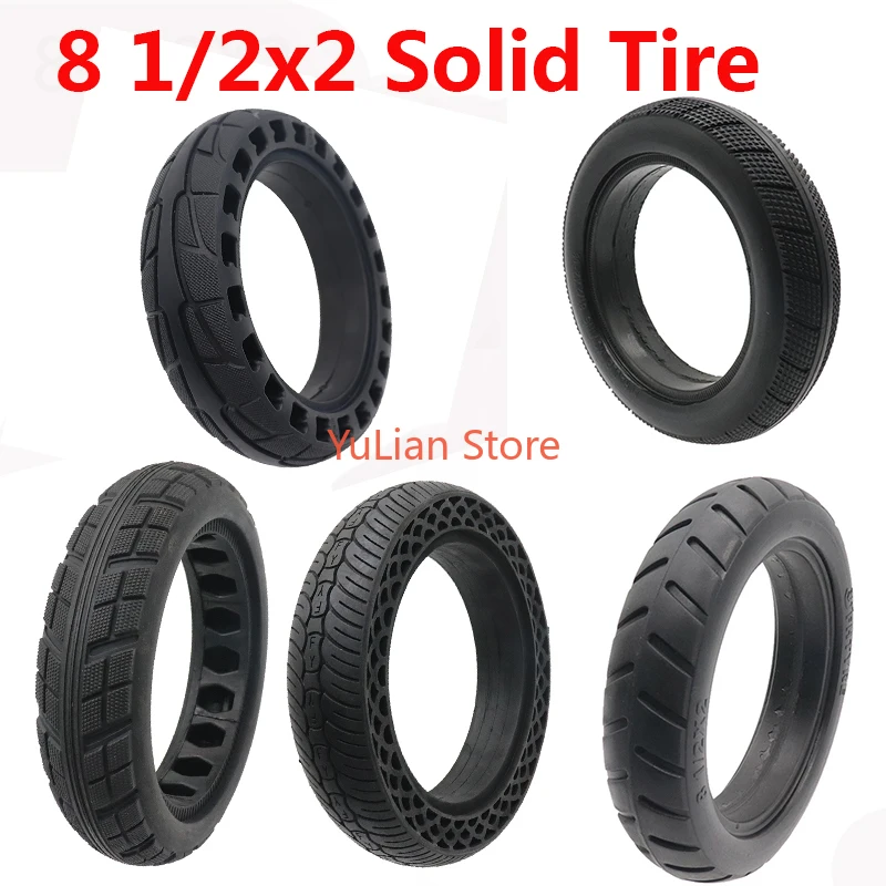 Size 8 1/2X2 (50-134)solid Tire 81/2*2 No-pneumatic Tubeless Tyre 8 Inch Tyre Electric Scooter Tire Free Inflatable