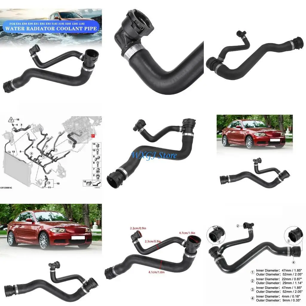 

37JE Engine Coolant Hose Water Radiator Hose For E90 E91 E92 E93 118i 1712753176