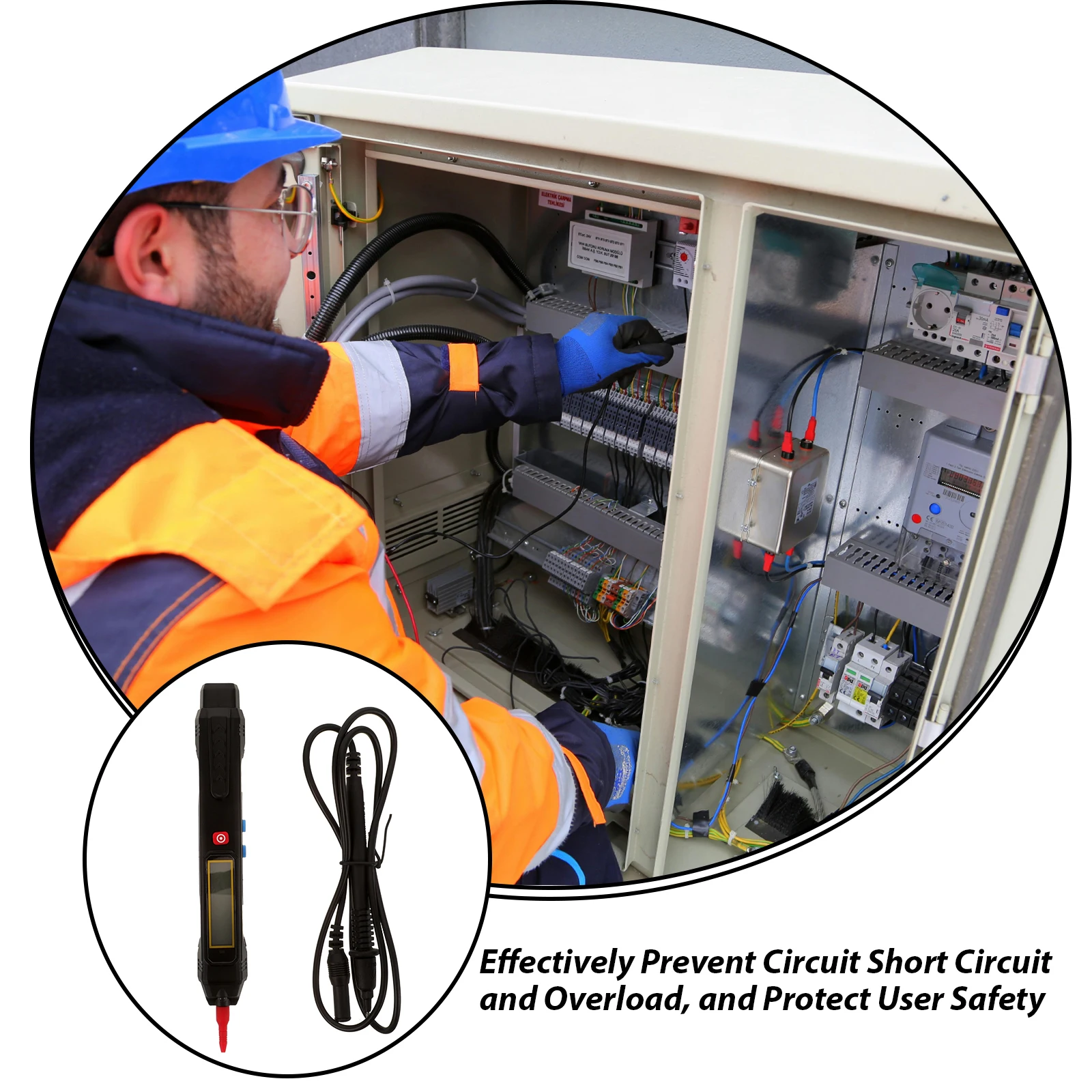 

Digital Voltage Tester Electrical Pen Electricians Tool Auto Sensing Anti Burn Multimeter Portable
