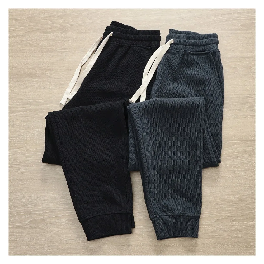 

Мужские вязаные повседневные спортивные штаны, облегающие леггинсы, осенние и зимние простые универсальные брюки