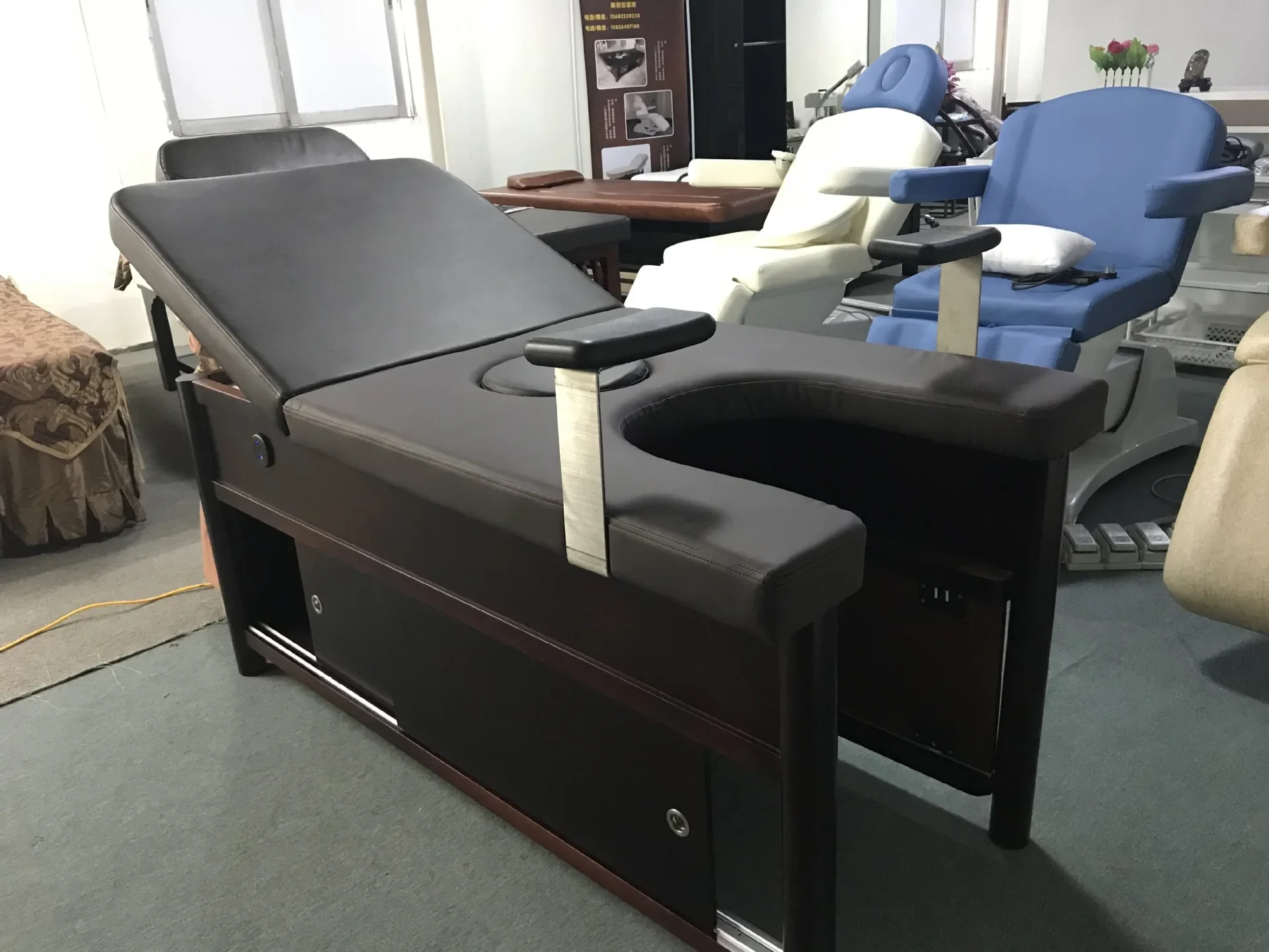 Commercial furniture Physiotherapy health bed Moxibustion bed Fumigation Price Beauty