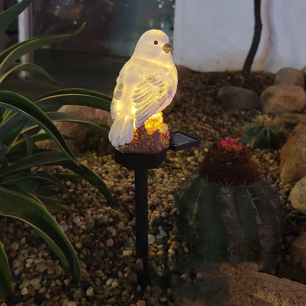 

Solar Bird Lamp Outdoor Garden Lawn Decoration Stake Lights Plastic Solar Energy Waterproof Realistic Appearance