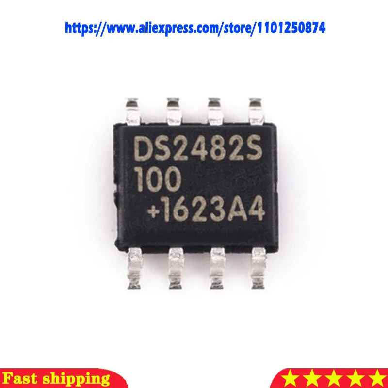 2pcs/lot DS2482 DS2482S-100 DS2482S-100+ DS2482-100 SOP-8 In Stock