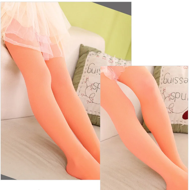 Kinder Mädchen Strumpfhosen für Kinder 1 bis 15y klassische Ballett Tanz Strumpfhosen Baby Samt Süßigkeiten Farbe Frühling Sommer Student Strümpfe – Detail 5