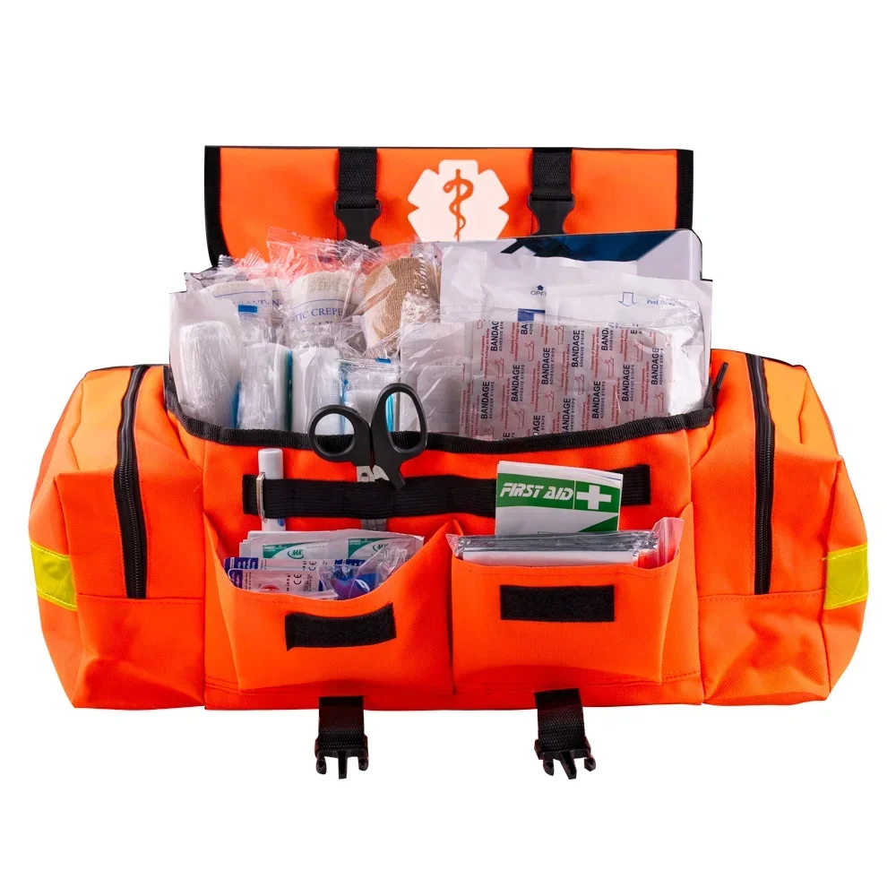 

Complete trauma medical first aid bag emergency training use traveling car home first aid kit with supplies