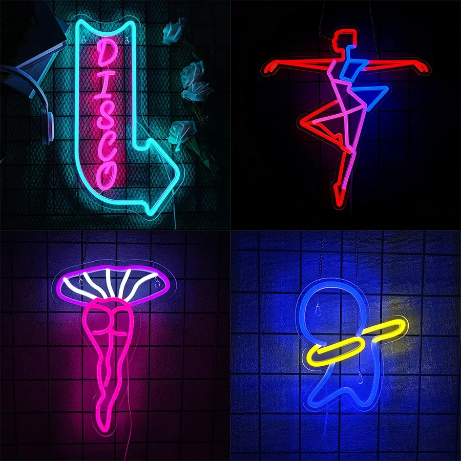 

Подходит для мяча, танцевальной студии, значка танцевальной леди, светодиодная неоновая вывеска для балета, аксессуаров для бара, Дня святого Валентина, декора для вечеринки по случаю дня рождения