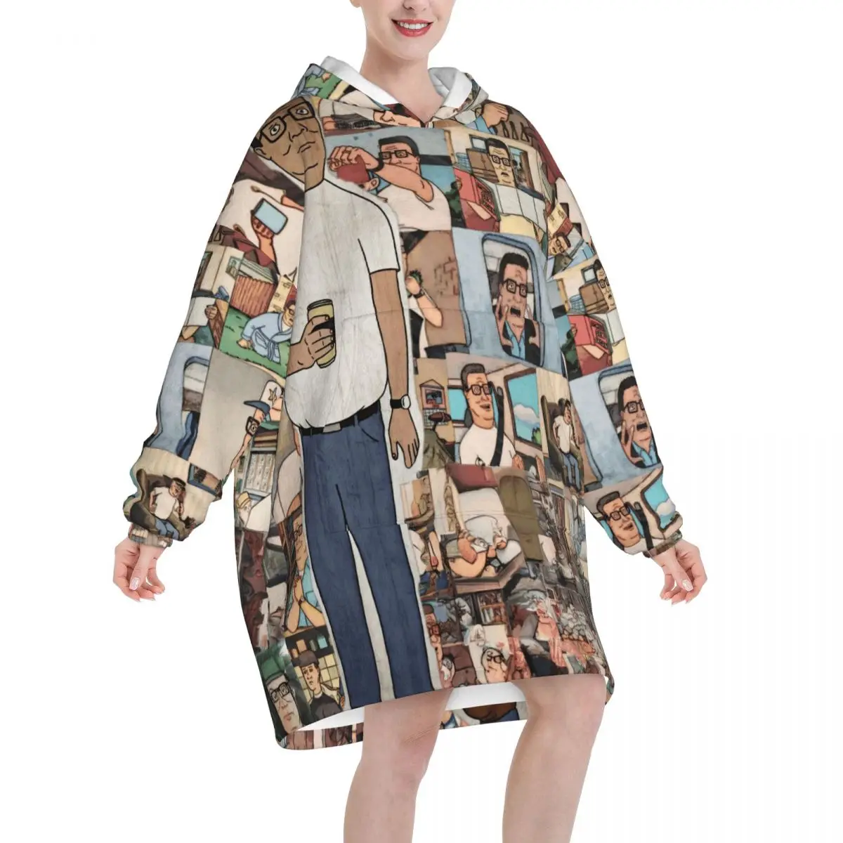 Kings Of The Hills Oversized Blanket Hoodie Sweatshirt Long Fleece Hooded Wearable Blanket with Large Pocket for Women Men