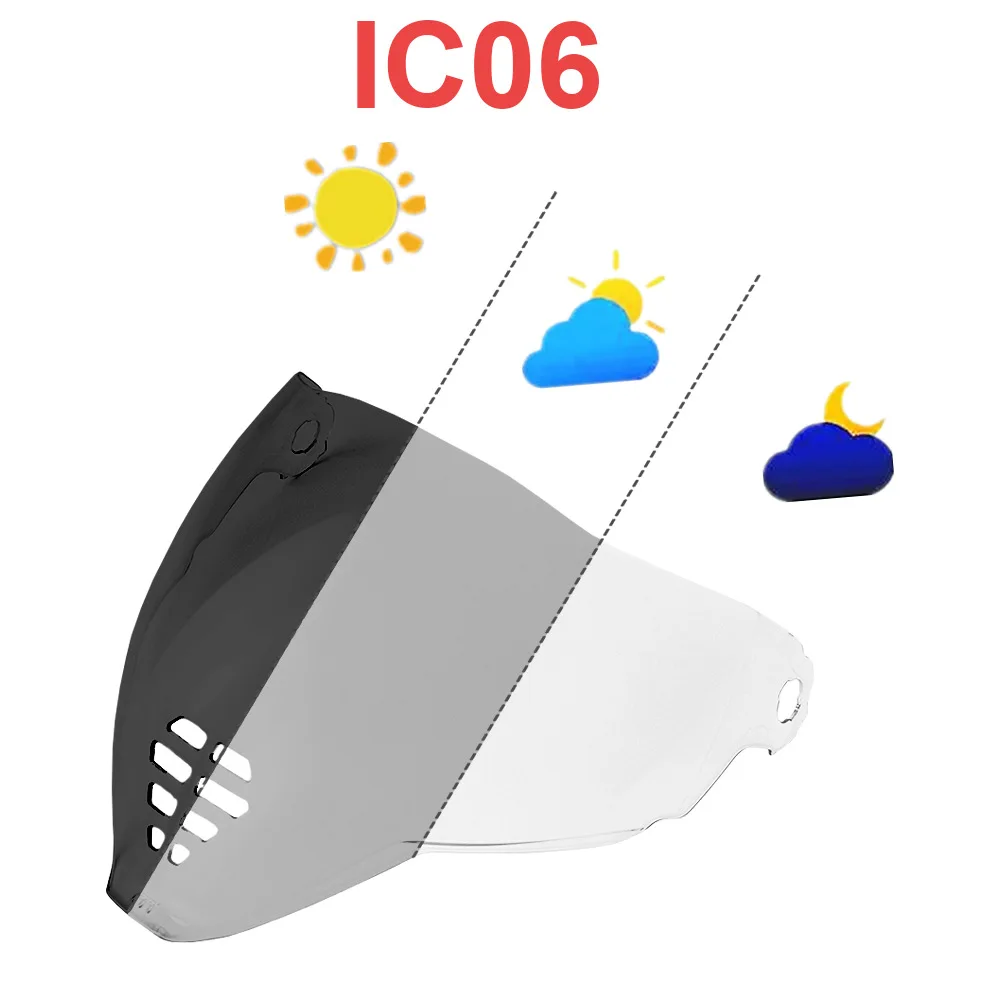 

Motorcycle Helmet Visor for ICON Airflite IC-06 Shields Uv Protection Moto Cascos Visera Faceshield Sunshield Lens Windshield