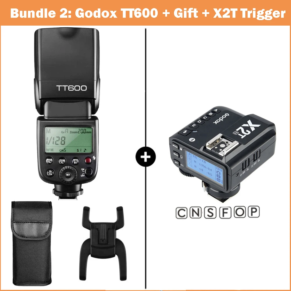 GODOX TT600 2セット Godox TT600 2.4G Flash for Canon Nikon Pentax