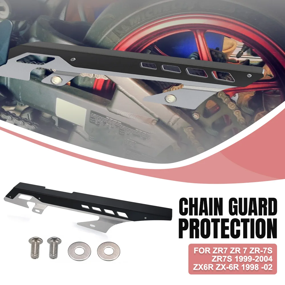 

For Kawasaki ZR 7 ZR-7S ZX6R ZR7S ZX 6R ZX-6R Motorcycle Accessories Rear Chain Guard Cover Protector Decorative Guard With Logo