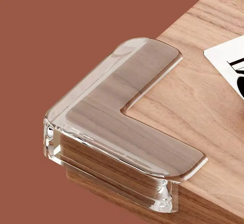 

4 шт. Прозрачные силиконовые защитные накладки на углы стола от ударов, защитные чехлы для мебели, безопасные для детей.