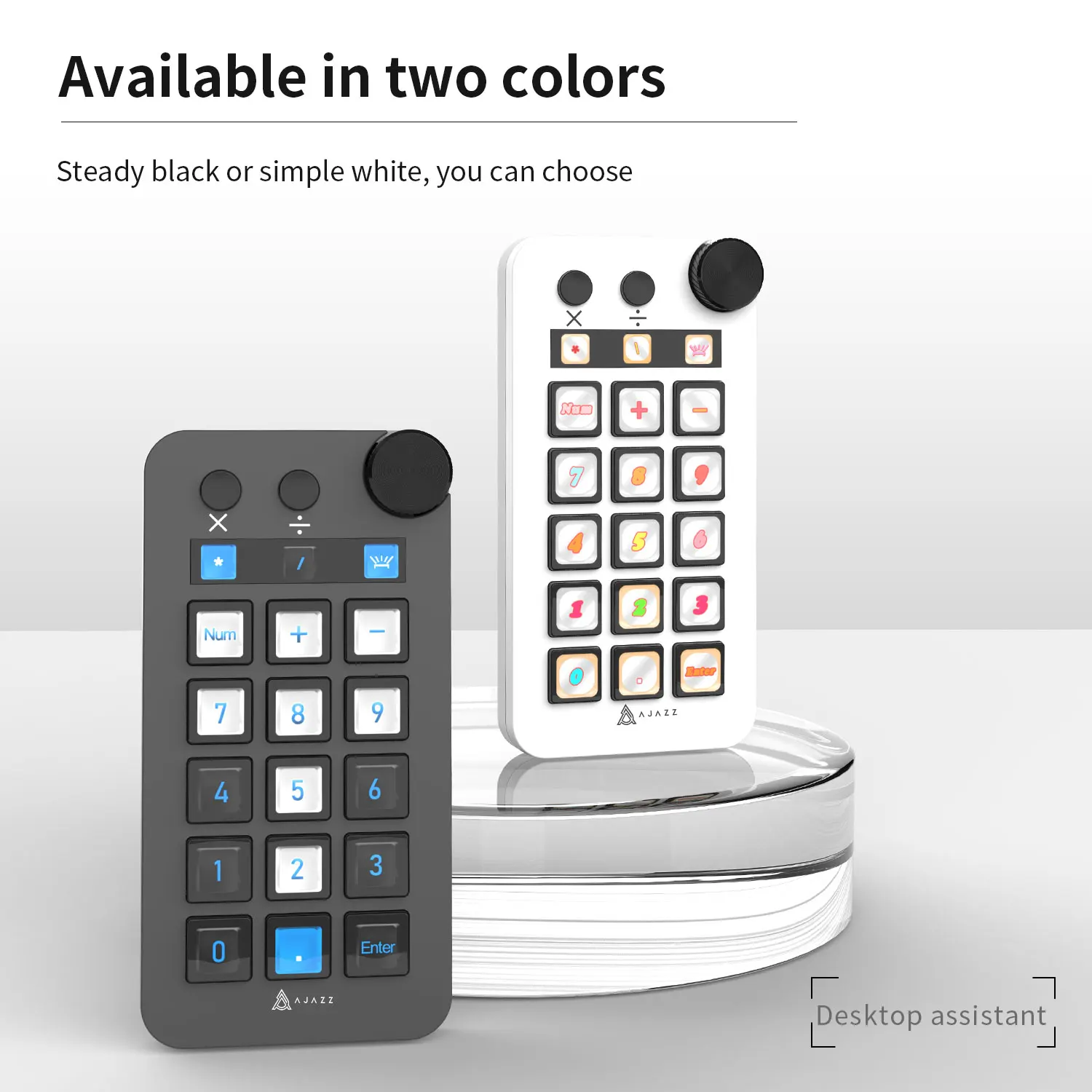 Ajazz N1 teclado Macro programable Panel de consola multifuncional Assistente botón personalizado Mini teclado para PC portátil