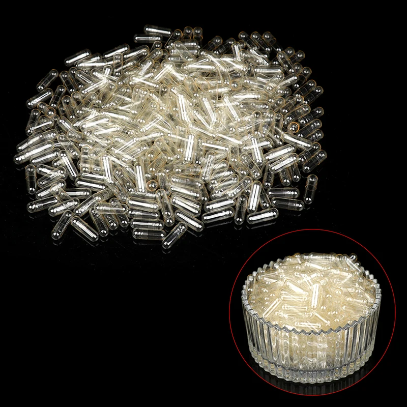 1000Pcs Empty Hard Gelatin Capsule Medicine Capsule 0#Red And White Empty Pill