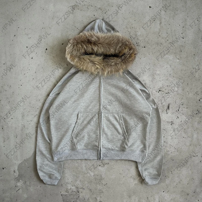 سترات بغطاء رأس هيب هوب للفتيات ، ملابس كلاسيكية الأمريكية ، ملابس الشارع الشهير القوطي العتيق ، هودي بسحاب ، طوق إيمو ، طوق الموضة