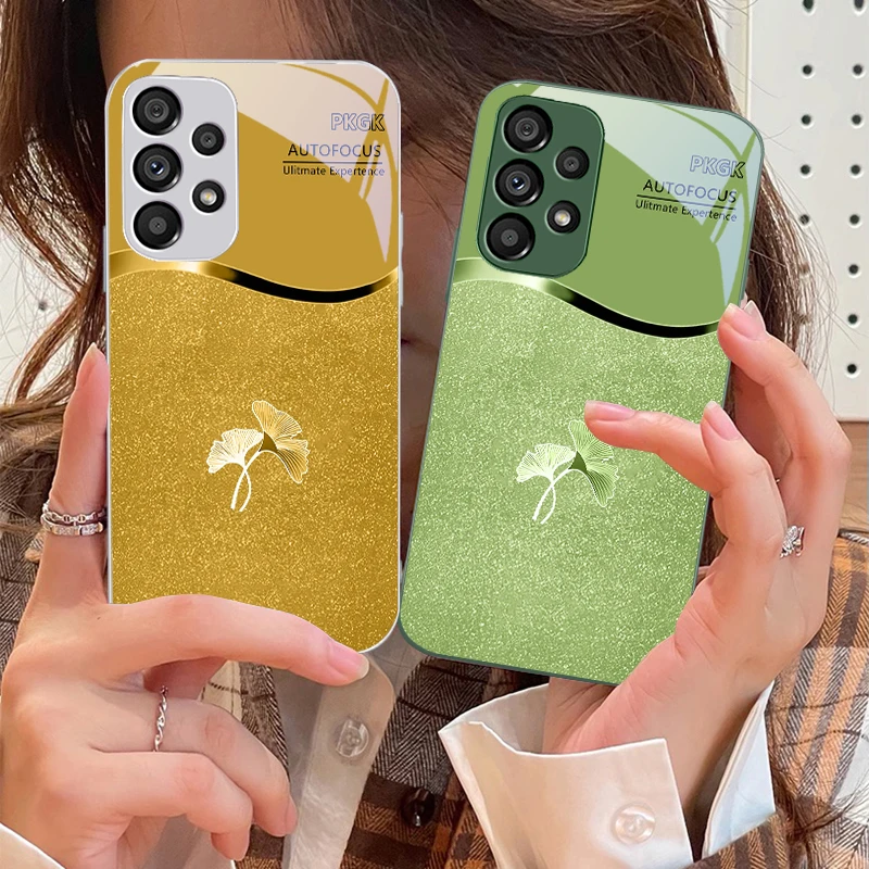 Рисунок 3 - Розовый градиент гинкго для Samsung