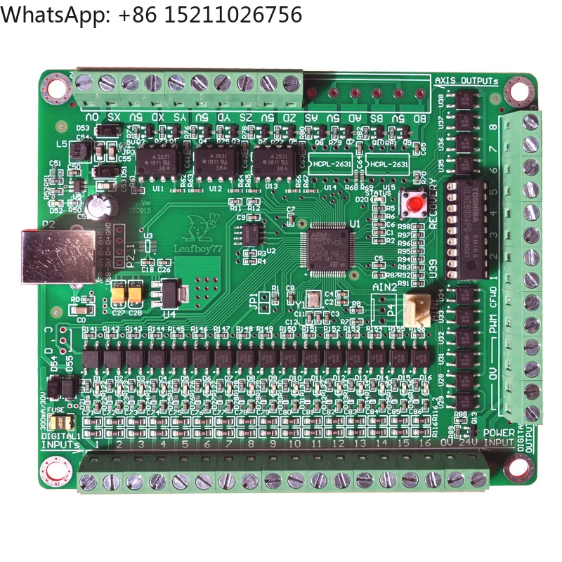 LF77-AKZ250-USB3-NPN 3 Axis Mach3 Motion Controller Mach3 USB Controller for CNC Engraving Machines