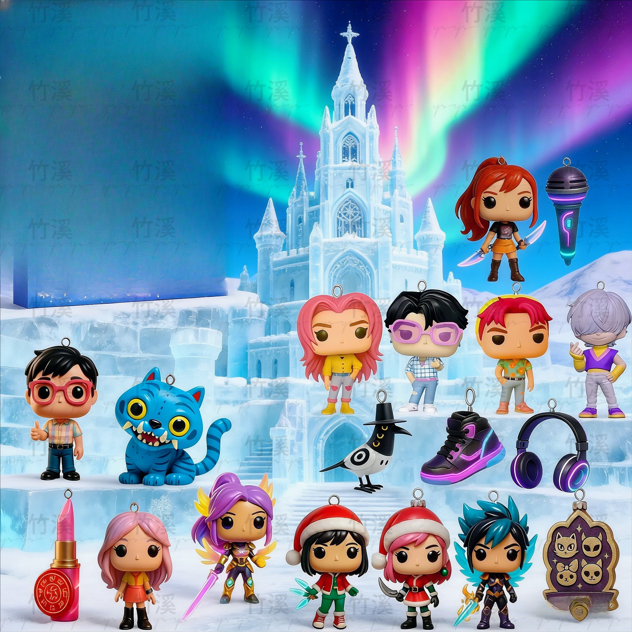 Mystery Blind Box - Christmas Advent Calendar with Collectible Characters. Exclusive Surprise Toys