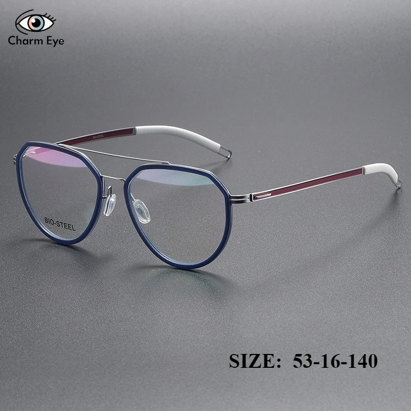 

Мужские спортивные очки для баскетбола и футбола, уличная близорукость, безвинтовая оправа для очков из чистого титана, женские офисные очки с защитой от синего света