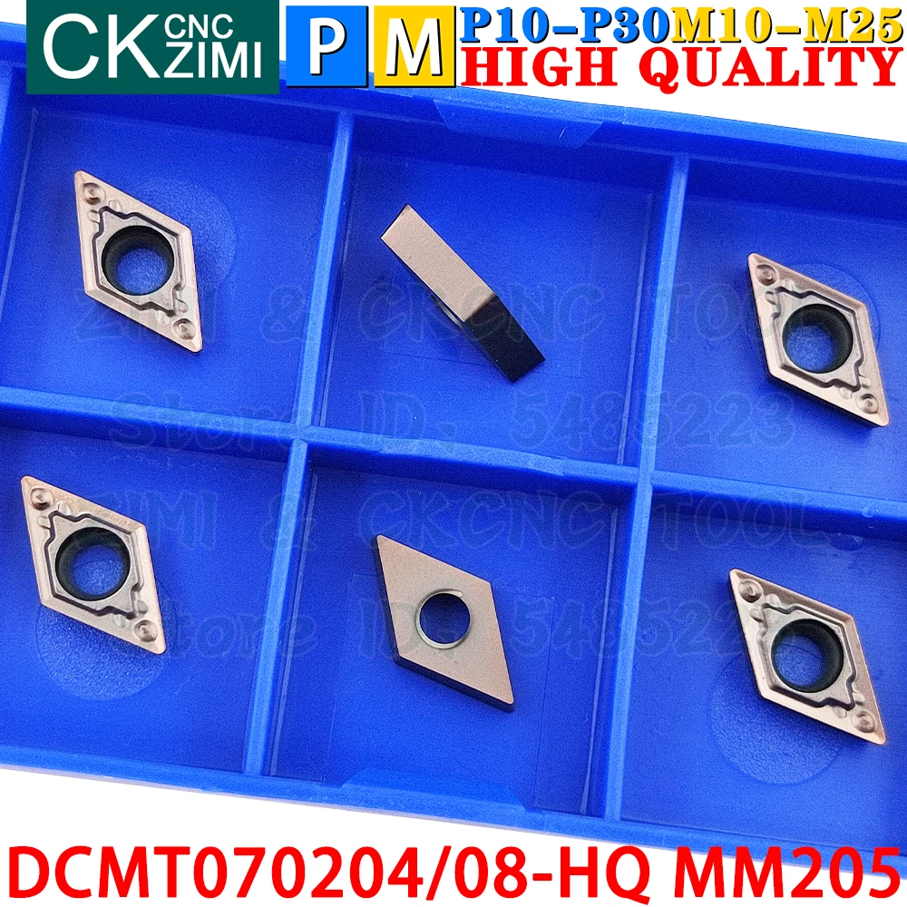 DCMT070204-HQ MM205 DCMT 070204 HQ MM205 Insertos de carburo Insertos de torneado internos externos Herramientas Herramientas de corte de torno de metal DCMT0702 DCMT 0702 HQ DCMT070204 HQ Herramientas de carpintería