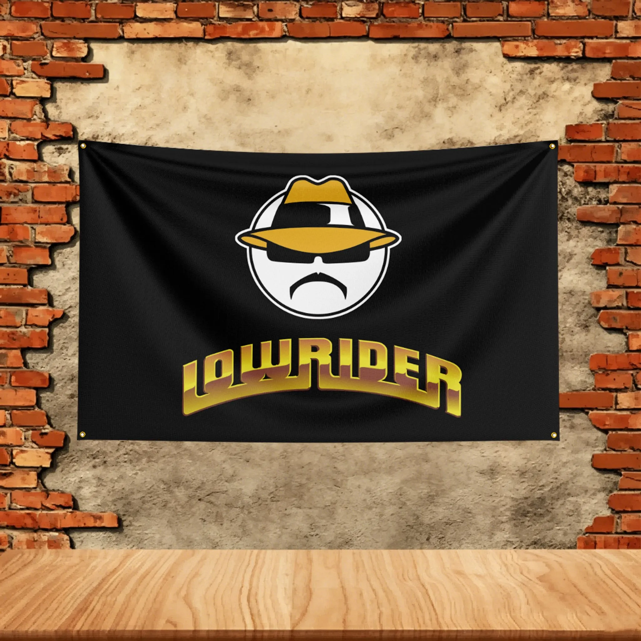 Car Flag  for Lowrider Fans Banner Custom any Image Garage Bedroom Living Room Dorm Wall Hanging Decor Tapestry