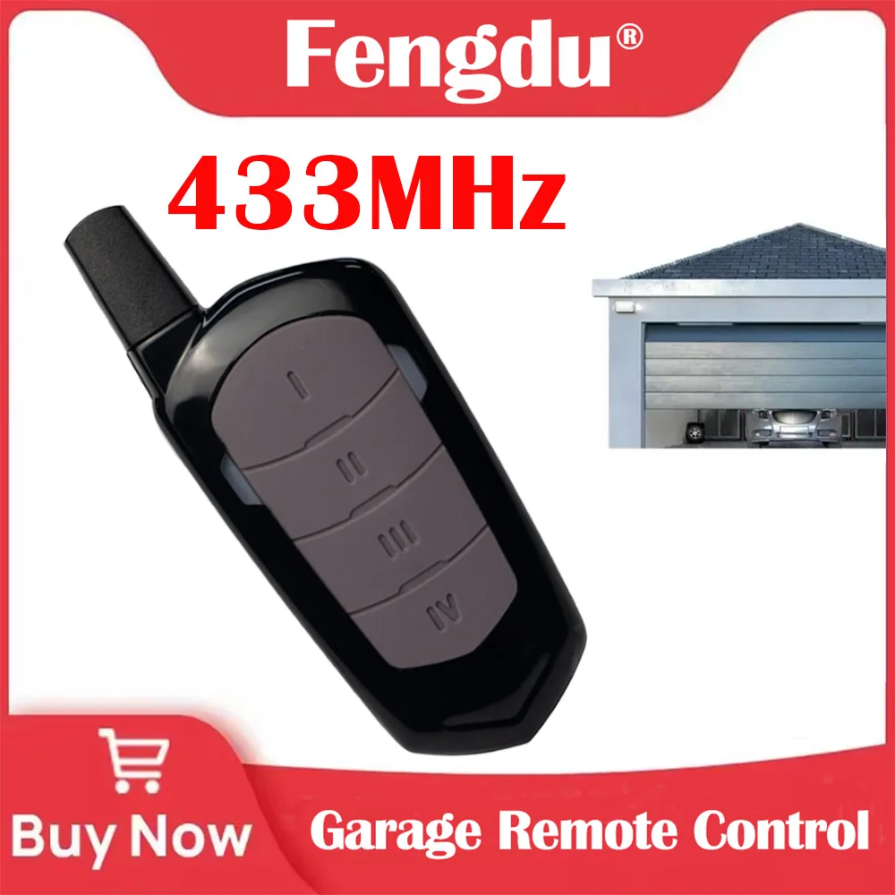 

433 315 868MHz Four Channel RF Wireless Universal Remote Control Garage Door Parking Lock Security Remote Control