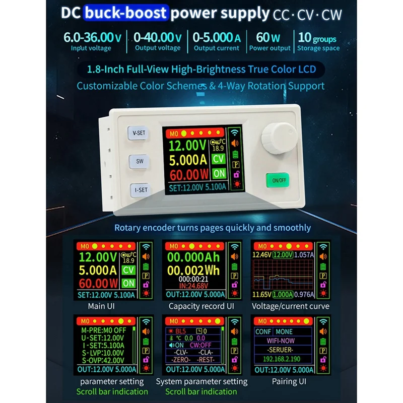 SK150S تيار مستمر موفر طاقة تنظيمي تيار مستمر محول فرق الجهد قابل للتعديل موفر طاقة تنظيمي 8A 150 واط وحدة شحن الطاقة الشمسية-ABVK #5