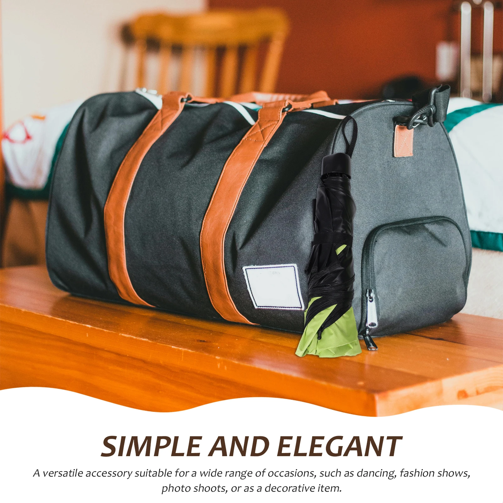 

Color-Changing Umbrella Compact Foldable Uv Protection Rain Sun Dual Purpose Lightweight Portable Korean Style Floral Design