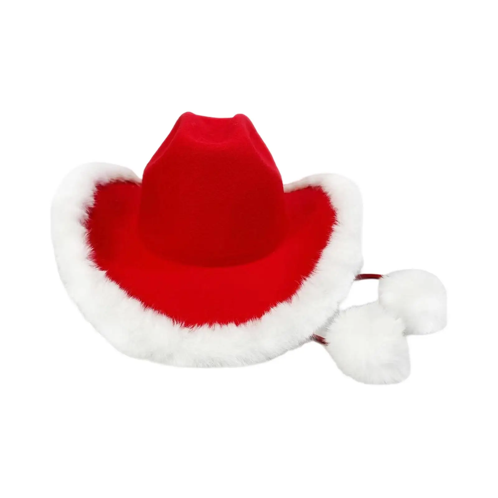 Sombrero de vaquero de Navidad Sombrero occidental de Papá Noel creativo ligero para Halloween