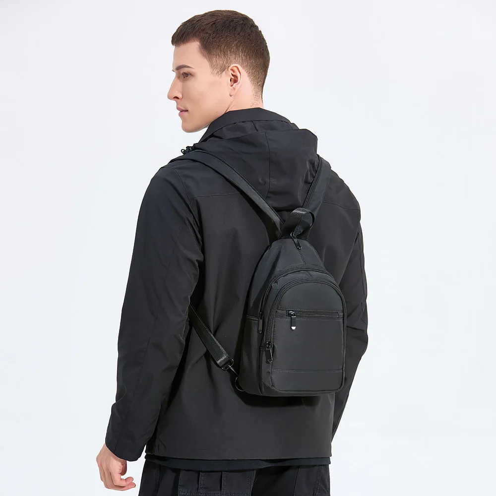 

Multifunctional Men's Mini Small Backpack 2026 New Carry-on Casual Travel Crossbody Bag for Man Waterproof Lightweight Chest Bag